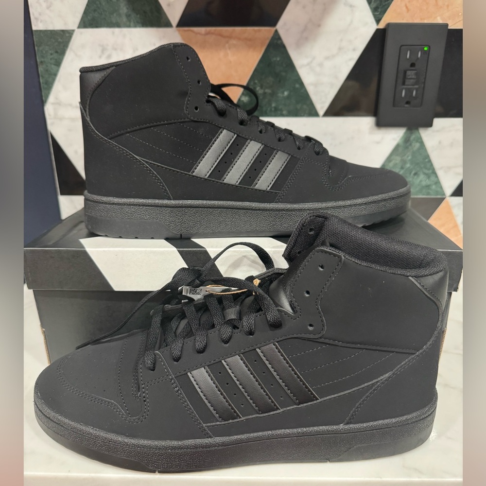Men's Adidas Break Start Mid 'Triple Black’